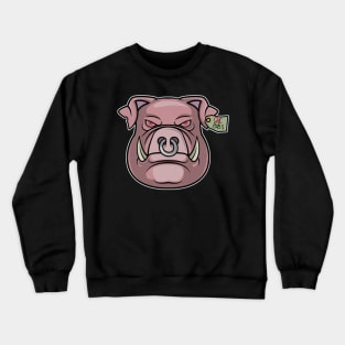 Pink Head Swine Crewneck Sweatshirt